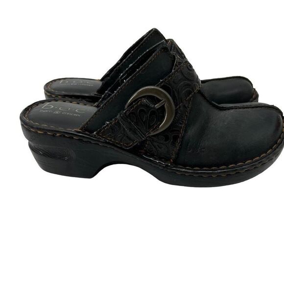 B.O.C. Madeleine Black Clogs - Picture 1 of 6